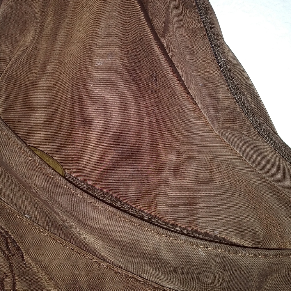 Ameri Bag Healthy Back Bag Brown Embroidered Bag - image 4